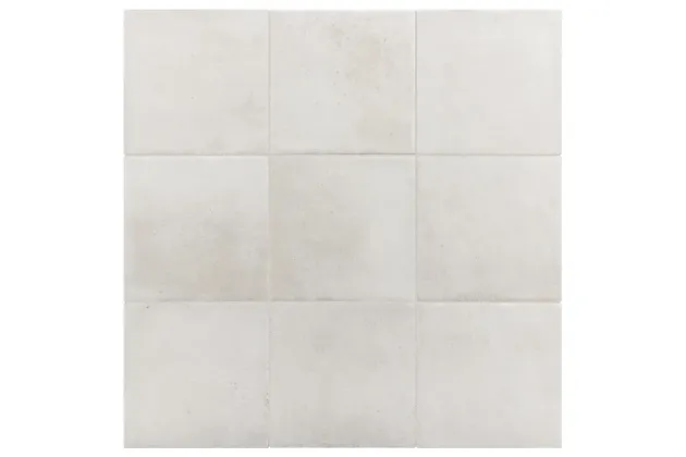 Raku White 10x10 - Biała płytka gresowa