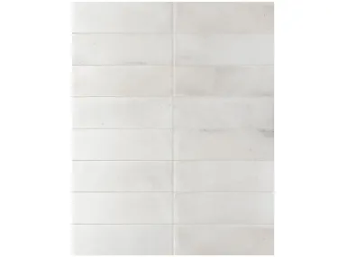 Raku White 6x18,6  - Biała płytka gresowa