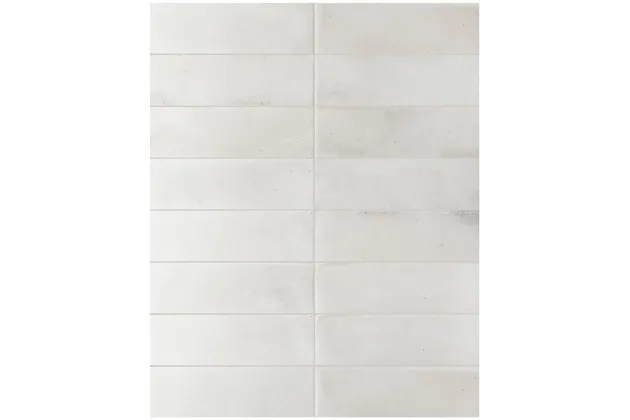 Raku White 6x18,6  - Biała płytka gresowa