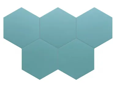 Coimbra Azure 17,5x20 - Niebieska płytka heksagonalna