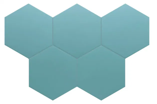 Coimbra Azure 17,5x20 - Niebieska płytka heksagonalna