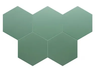 Coimbra Pickle Green 17,5x20 - Zielona płytka heksagonalna