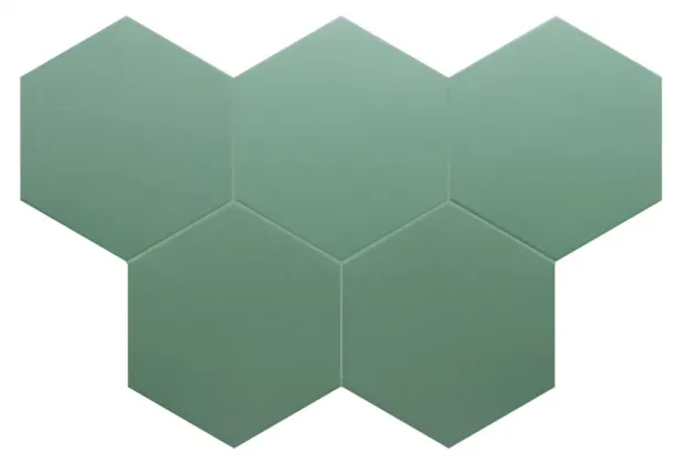 Coimbra Pickle Green 17,5x20 - Zielona płytka heksagonalna