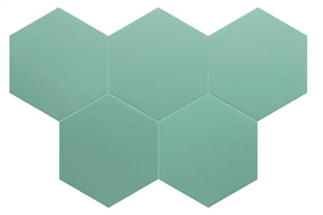 Coimbra Jade 17,5x20 - Zielona płytka heksagonalna