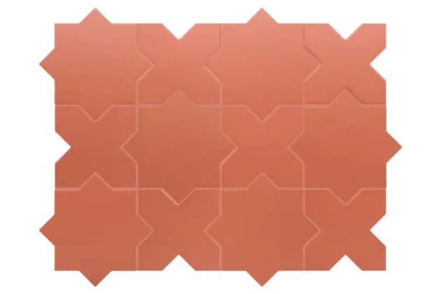 Porto Cross Warm Siena 12x12 - Pomarańczowa płytka gresowa
