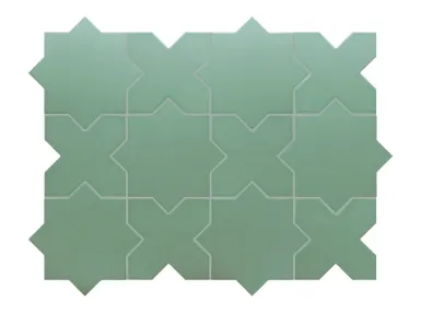 Porto Star Pickle Green 16,8x16,8 - Zielona płytka gresowa