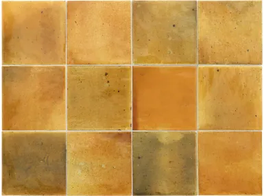 Hanoi Caramel 10x10 - Żółta płytka ścienna