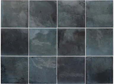 Hanoi Blue Night 10x10 - Niebieska płytka ścienna
