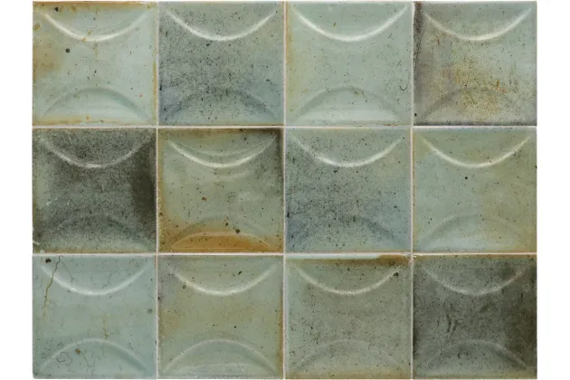 Hanoi Arco Celadon 10x10 - Zielona płytka ścienna
