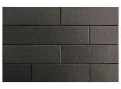 Kalma Mercury Matt 6x18,6 - Czarna płytka gresowa