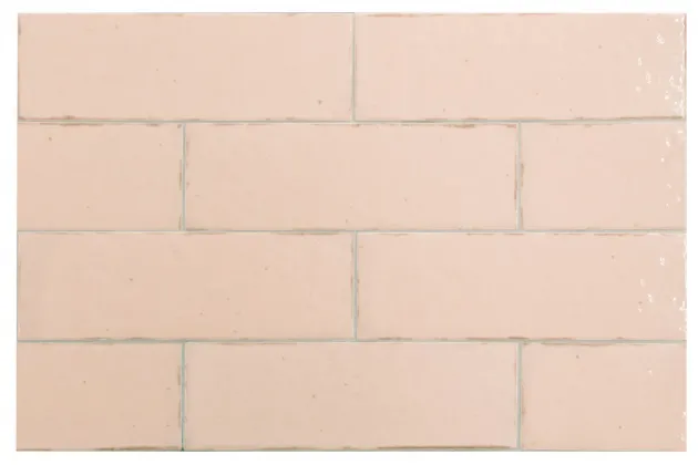 Kalma Rose Gloss 6x18,6 - Różowa płytka gresowa