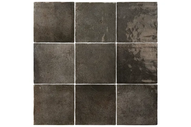 Verticale Soot 10x10 - Czarna płytka ścienna