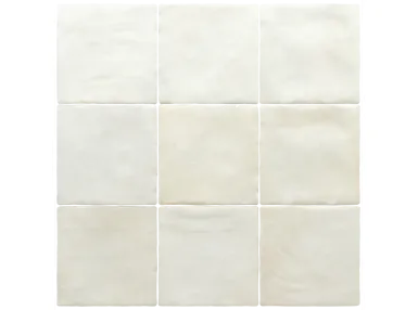 Sabbia Silica White 10x10 - Biała płytka ścienna