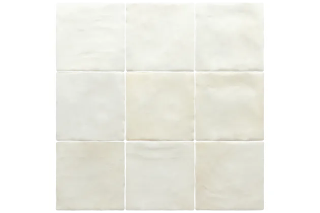 Sabbia Silica White 10x10 - Biała płytka ścienna