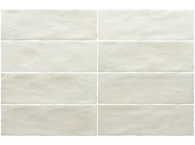 Sabbia Silica White 6,5x20 - Biała płytka ścienna