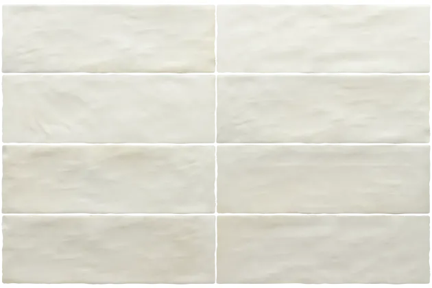 Sabbia Silica White 6,5x20 - Biała płytka ścienna