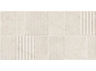 Limestone Almond Deco 32x62,5 - płytka gresowa