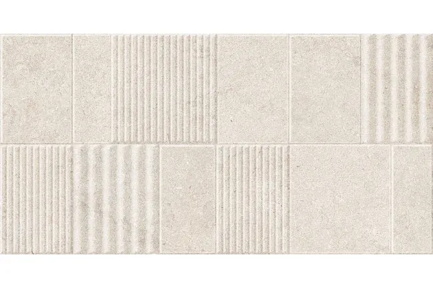 Limestone Almond Deco 32x62,5 - płytka gresowa