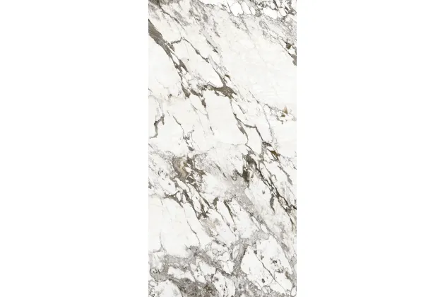 Grande Marble Look Capraia Bookmatch Lux. 160x320 M0ZP - Biała płytka gresowa