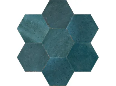 Lume Blue esagona Lux 21x18.2 MFFF - płytka gresowa