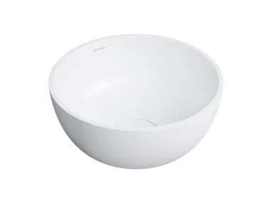 Umywalka nablatowa Shell M+ Ø35 cm biały mat