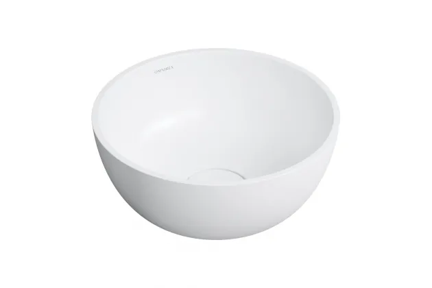 Umywalka nablatowa Shell M+ Ø35 cm biały mat