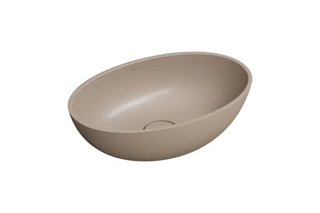 Umywalka nablatowa Shell M+ 60x35 dune beige mat