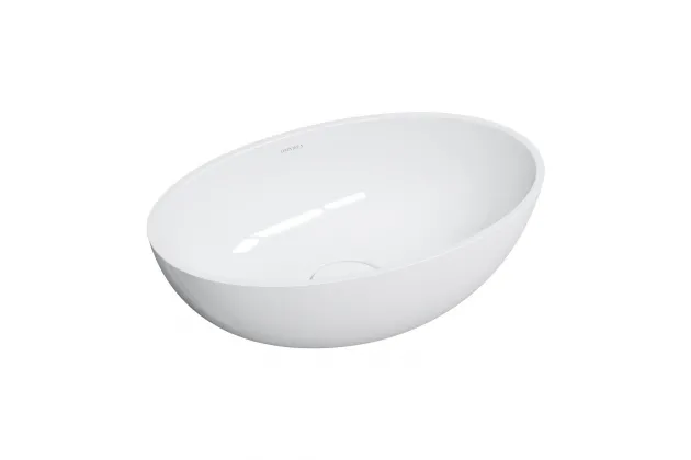 Umywalka nablatowa Shell M+ 60x35 biały połysk