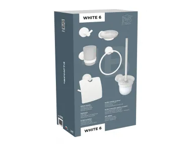 Zestaw łazienkowy 6-częściowy White, biała 204604