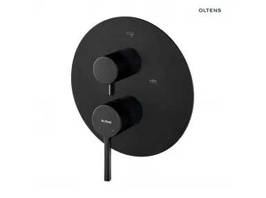 Oltens Rann bateria wannowo-prysznicowa podtynkowa czarny mat 34111300