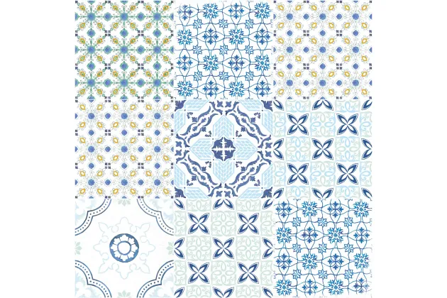 Vietri Decor Color Mix Lucido 22x22 - płytka gresowa