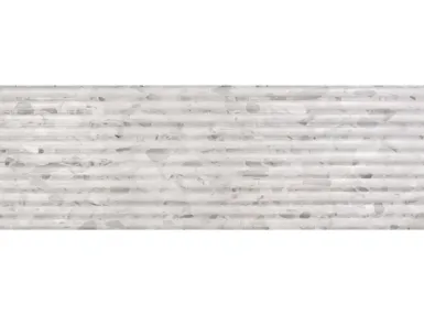 Fluted Terrazo White Rekt. 40x120 - płytka gresowa ścienna