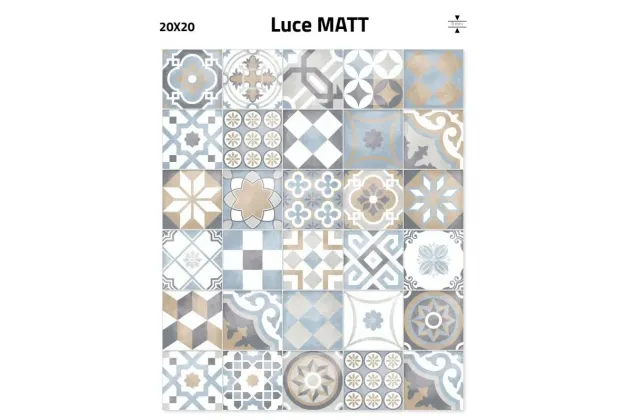 Cementine Mix Matt 20x20 - płytka ścienna