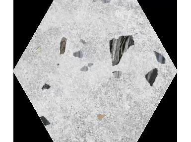 Sonar Silver Hex 25x22 - płytka gresowa heksagonalna