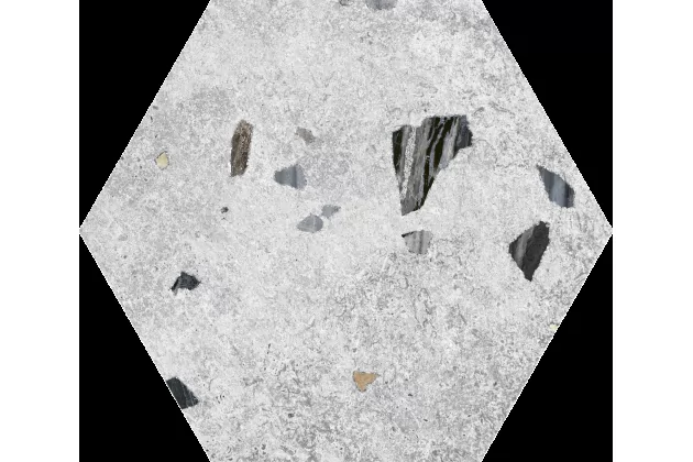 Sonar Silver Hex 25x22 - płytka gresowa heksagonalna