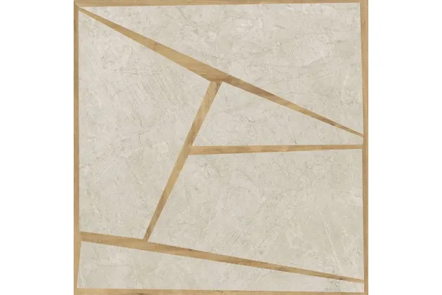 Mindwalk Woody White Rett. 120x120  - płytka gresowa