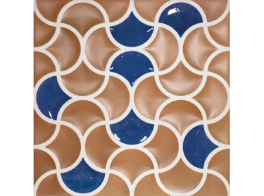 Bari Lattice Cotto Cobalt 33x33 - Płytka gresowa
