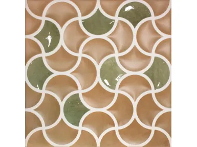 Bari Lattice Terra Emerald 33x33 - Płytka gresowa