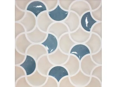 Bari Lattice Sand Aqua 33x33 - Płytka gresowa