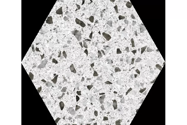 Venice White Hex25 22x25 - płytka gresowa heksagonalna