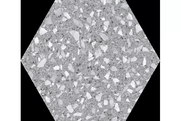 Venice Silver Hex25 22x25 - płytka gresowa heksagonalna