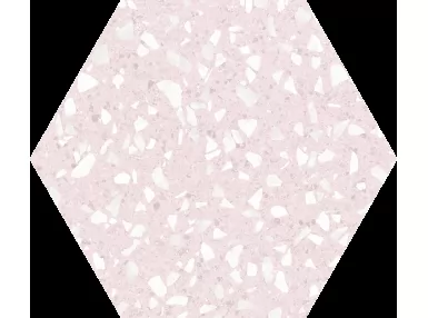 Venice Pink Hex25 22x25 cm. Płytki gresowe heksagonalne lastryko.
