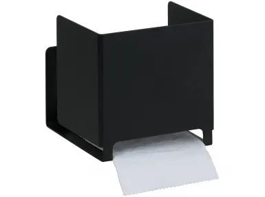 Uchwyt na papier toaletowy Living, czarny mat - 101512230
