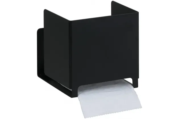 Uchwyt na papier toaletowy Living, czarny mat - 101512230