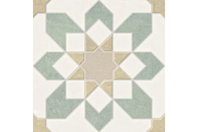 Doha Green Flower 22,3x22,3 - płytka gresowa