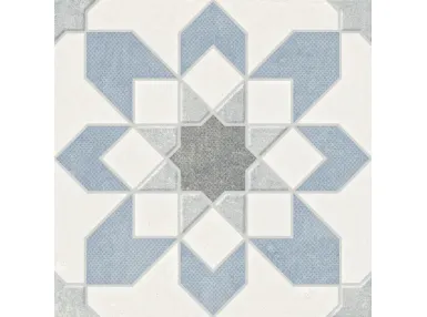 Doha Blue Flower 22,3x22,3 - płytka gresowa
