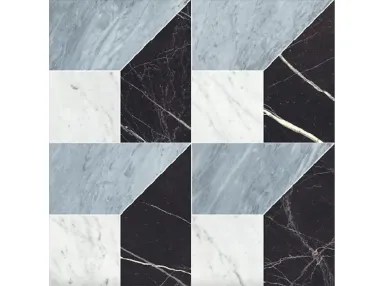 Majestic Piramide Bianco/Blu/Nero Rekt. 60x120 - płytka gresowa