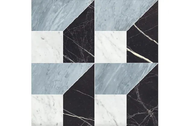 Majestic Piramide Bianco/Blu/Nero Rekt. 60x120 - płytka gresowa