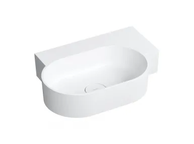 OVO M+ umywalka nablatowa/wisząca - prawa, 55x38cm