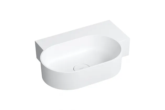 OVO M+ umywalka nablatowa/wisząca - prawa, 55x38cm